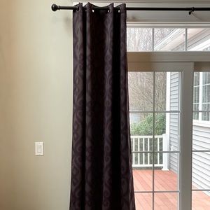 Purple Damask Drapes (2 pair)